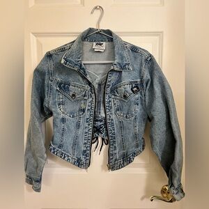 Vintage Denim Jacket and Pants Set